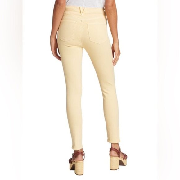 Veronica Beard Maera High-Rise Skinny Jeans in Mustard - Picture 2 of 12